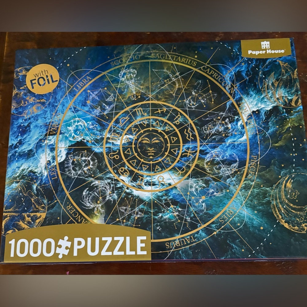 PaperHouse “Look to the Sky” 1000 piece puzzle. 🧩 Gold Foil